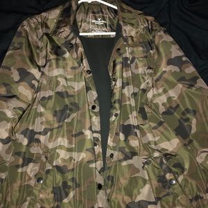 Camo windbreaker